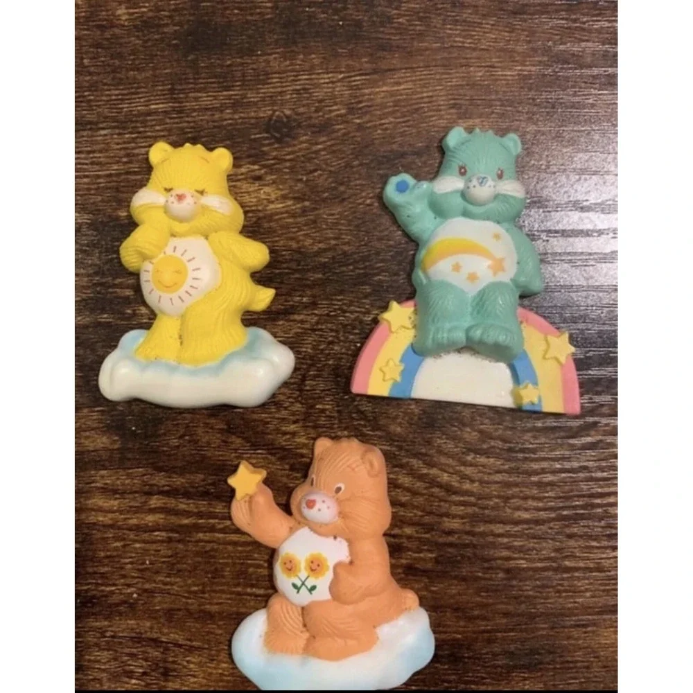 3‎ Vintage Funshine Wish Friendship Care Bears Magnets 1980s American Greetings